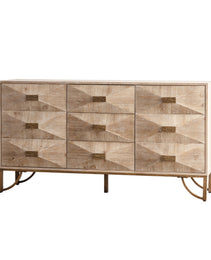 9 Drawers Dresser, Modern Dressers & Chests Of Drawers, TV Stand,Light Wood Dresser For Bedroom,Living Room,Hallway