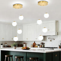 Modern Globe Chandelier Bubble Chandelier for Staircase Globe Pendant Light