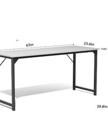 Computer Office Desk For Small Spaces, Writing Gaming Work Desk Modern Kids Study Table With Storage Bag & Headphone Hook