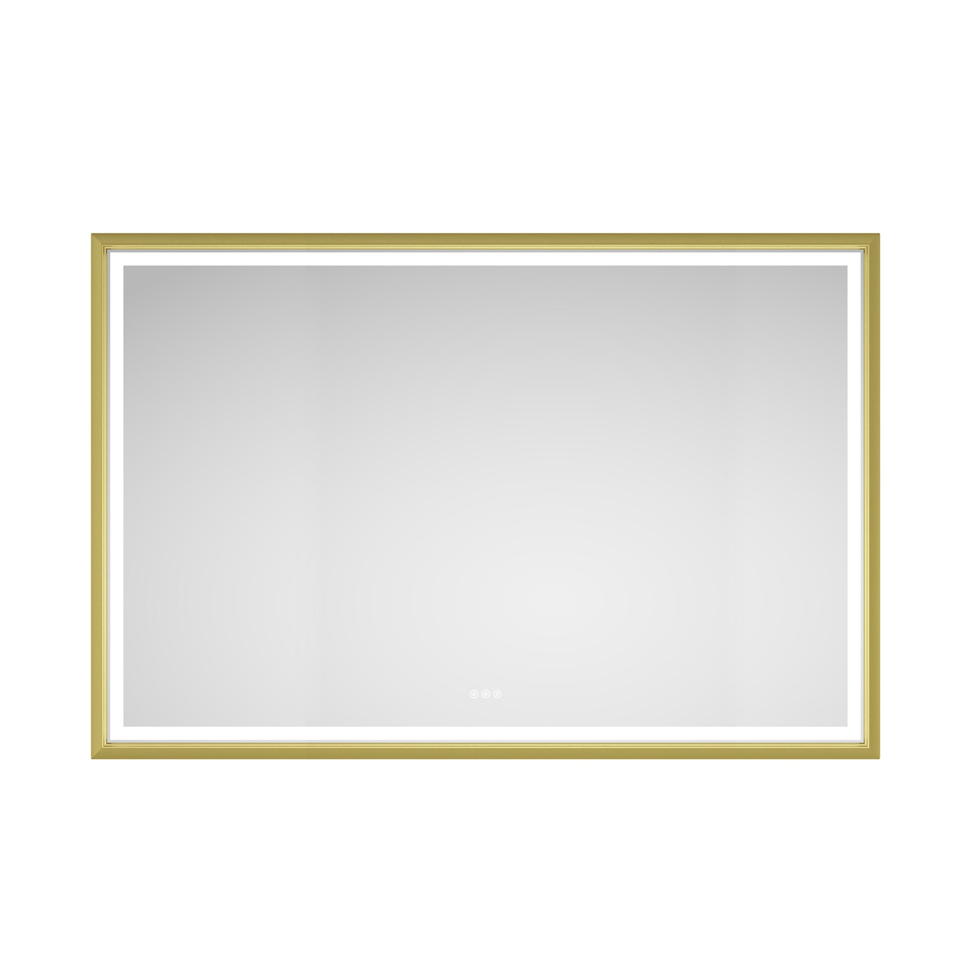 72 X 48 Inch LED Bathroom Mirror With Aluminum Frame, Wall Mounted Vanity Mirror, Anti-Fog, Memory, 3 Colors, Stepless Dimmable