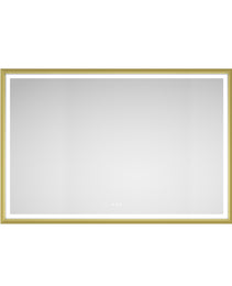72 X 48 Inch LED Bathroom Mirror With Aluminum Frame, Wall Mounted Vanity Mirror, Anti-Fog, Memory, 3 Colors, Stepless Dimmable