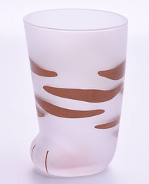 Creative Cute Cat Paws Glass Tiger Paws Mug Office Coffee Mug Tumbler Personality Breakfast Milk Porcelain Cup Gift