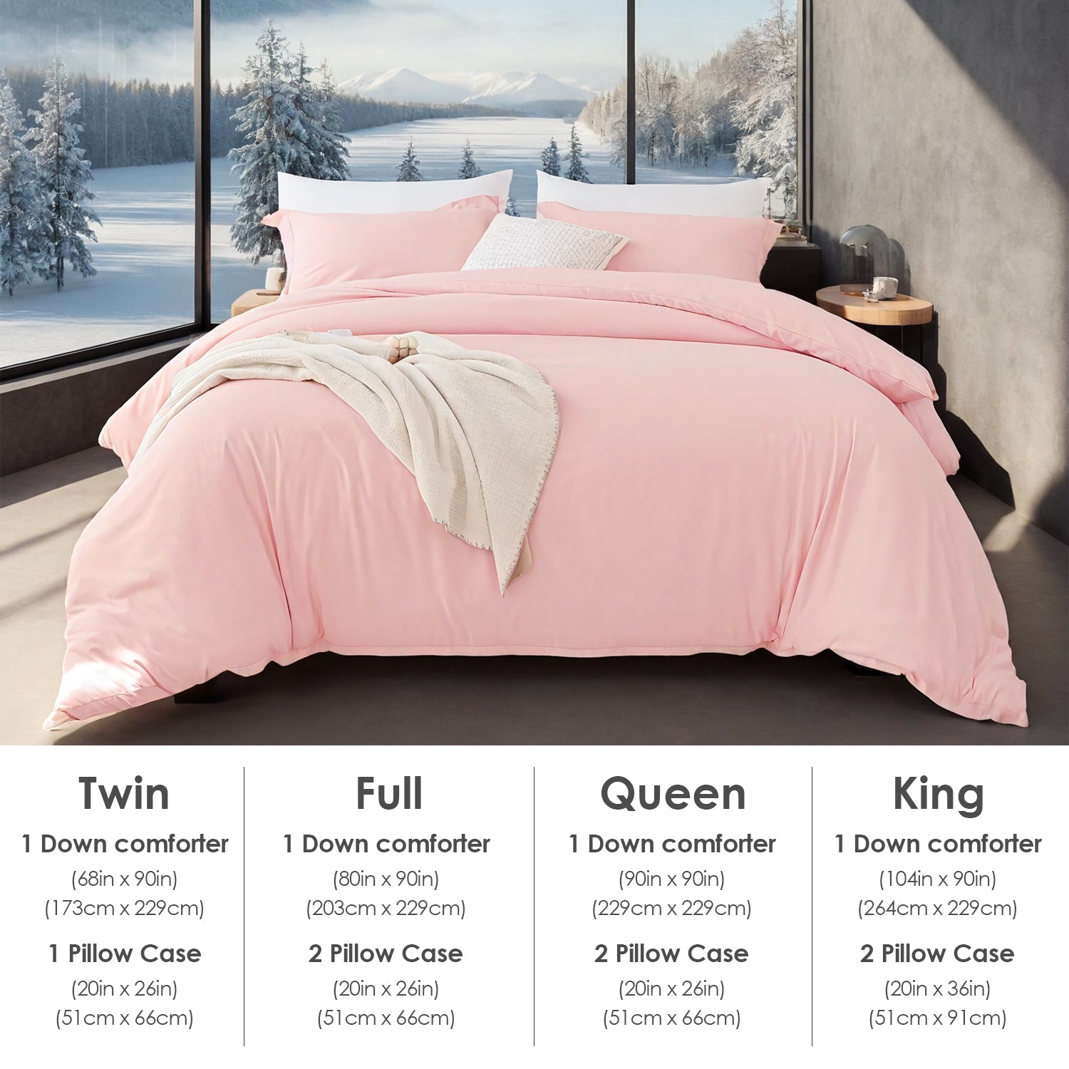 White & Pink Extra Large Duvet Cover Set Crafted From Premium Breathable Microfiber In Bohemian Style. Hotel-grade Minimalist Design Suitable For Bedrooms And Guesthouses. The Perfect Christmas Gift.