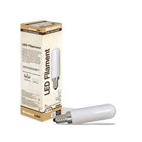 40-Watt Equivalent Soft White Light T6 (E12) Candelabra Screw Base Dimmable Milky LED Light Bulb (4 Pack)