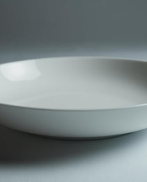 Lily Bone China Dinnerware Set, 4 Pieces, 8-inch Pasta White, Salad, Fruit Plate