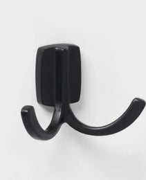 Modern Octopus Hook Matte Black: Cast Aluminum Towel Hook, Powder-Coated, 20lb Capacity