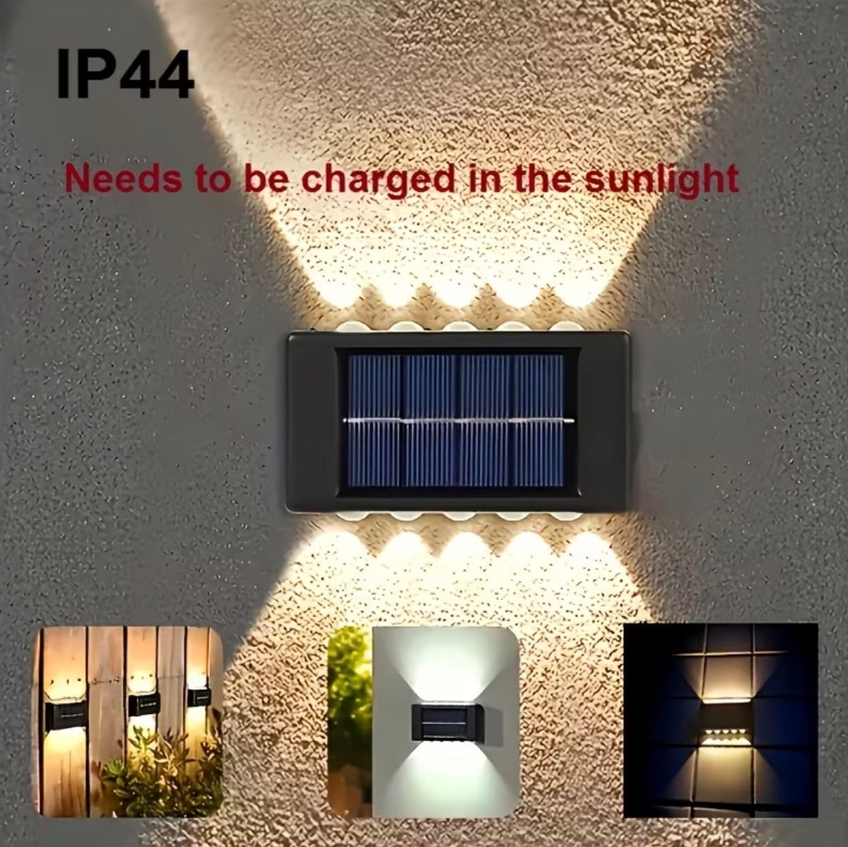 Solar LED Outdoor Light Solar Lighting Sensor Lamp Streetlights Exterior Garden Decoration Garland Waterproof Solar Wall Light