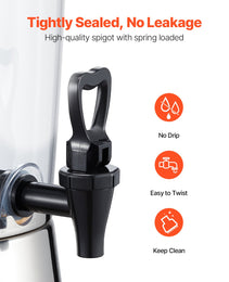 Drink Dispenser 2.1 Gal Beverage Dispenser For Parties With Spigot Ice Chamber