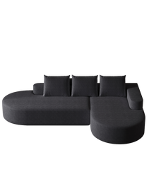 Modern Curved Sofa ,Chenille Upholstered Sectional Sofa Couch Set,Modular 108.5 L Shaped Sectional Living Room Sofa Set With 3 Pillows,Free Combination Sofa Couch For Living Room,Bedroom