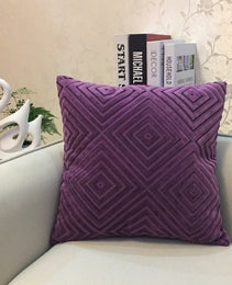 Home Decorative Sofa Throw Pillows Flannel Cushion Cover