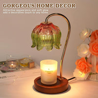 Pink&Green Candle Warmer Lamp W/Timer, Christmas Birthday Gifts for Women