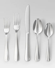 20-Piece Teagan Flatware Set, Silver Stainless Steel Utensils, Service For 4
