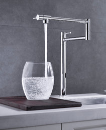 Folding Kitchen Faucet With Pot Shaped Filling And Extended Handle