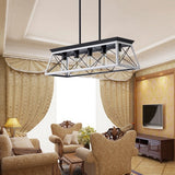 5 Lamps Farmhouse Chandelier Dining Room White - No Bulbs Unavailable Platform- CJDS