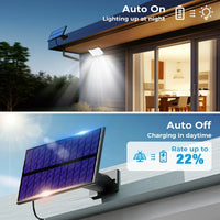 234LED Solar Outdoor Lights Motion Sensor Super Bright Remote Wall Flood Lamp Security Waterproof Patio Garden Garage 1~2pcs