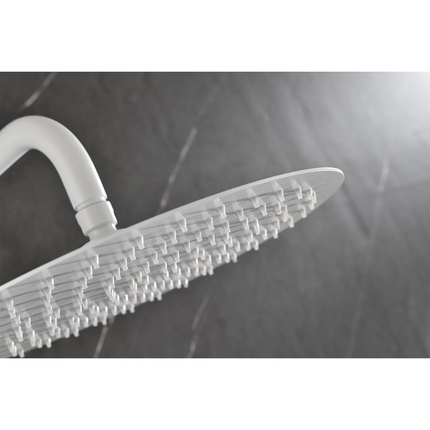 Shower System With Shower Head, Hand Shower, Slide Bar, Bodysprays, Shower Arm, Hose, Valve Trim, And Lever Handles