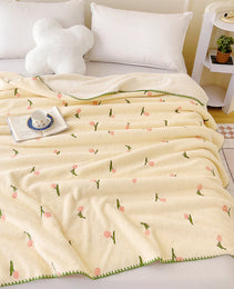 Office Nap Multifunctional Lambswool Shawl Blanket