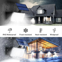 234LED Solar Outdoor Lights Motion Sensor Super Bright Remote Wall Flood Lamp Security Waterproof Patio Garden Garage 1~2pcs