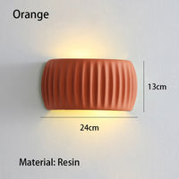 French European Wall Lamp Resin Bedroom Bedside Lamp Corridor Lamp Balcony Living Room Dining Room Simple Modern Wall Lamp