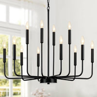 Gold Chandeliers for Dining Room Light Fixture，D44 Inch