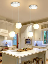 Modern Globe Chandelier Bubble Chandelier for Staircase Globe Pendant Light
