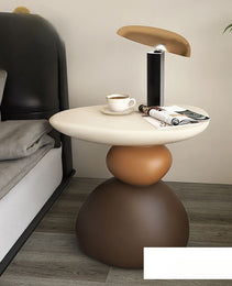 Designer Side Table Creative Light Luxury High-end Cream Style Small Coffee Table