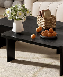 U-Can Modern Minimalist Coffee Table Set, Rectangle Coffee Table With Splicing Design, Multifunctional Combination Table For Living Room