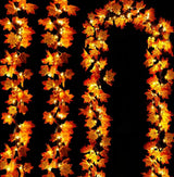 Simulation Maple Leaf Light String Thanksgiving Halloween Room Decoration Arrangement Battery Box - CJDS - FC