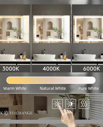 48  X 36  LED Bathroom Mirror With Anti-Fog And Touch Sensor -Modern Frameless Lighted Wall Mirror For Bathroom Vanity, Shower Room, Or Dressing Area