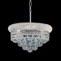 Gold Crystal Chandeliers for Dining Room，12-Lights D22 Inch