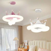 2025 New Children's House LED Pendant Lamp Living Room Restaurant Boy Girl Bedroom Full Spectrum Eye Chandelier Home Decor Light