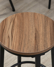 5-Piece Bar Table and Chairs Set, Space Saving Dining Table & 4 Stools