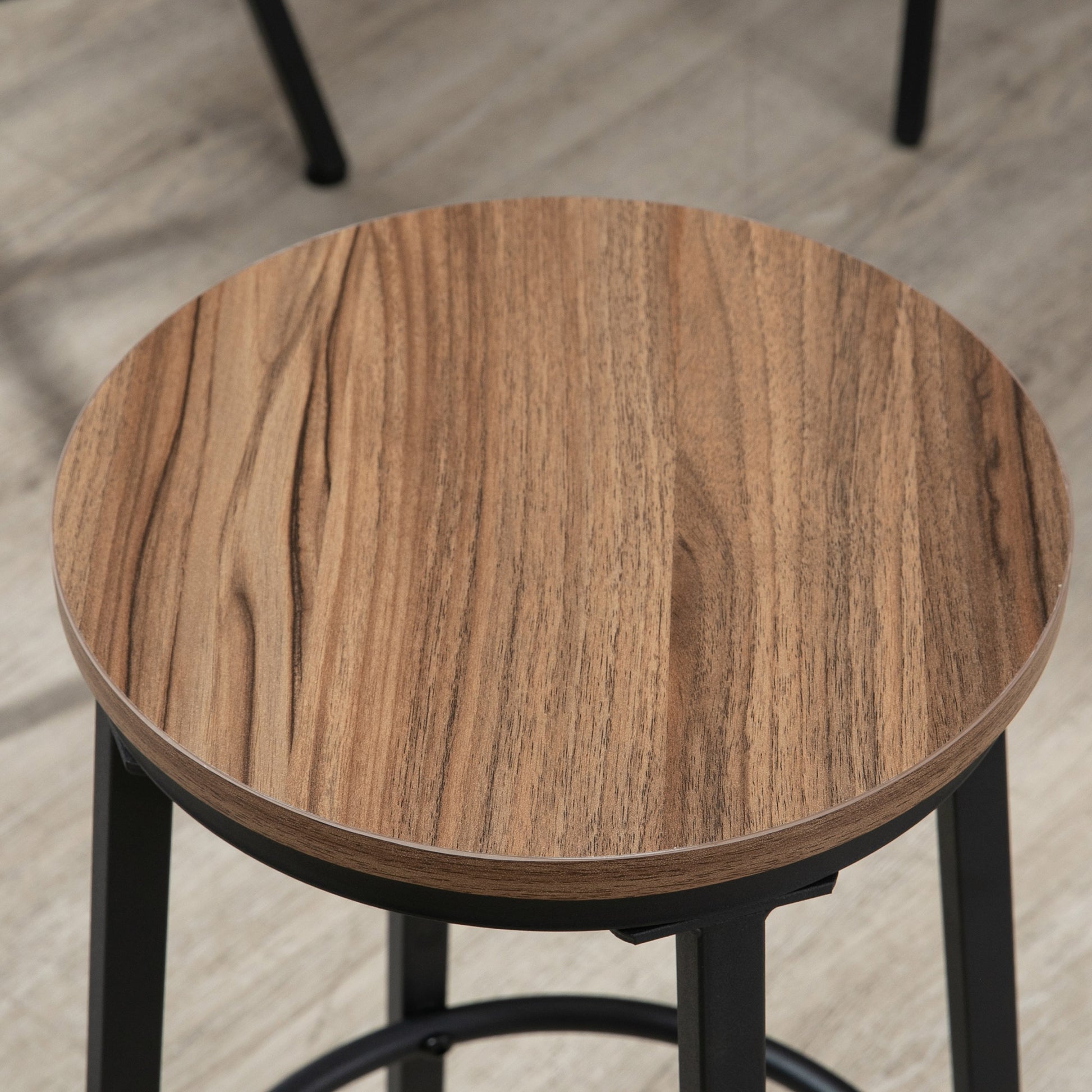 5-Piece Bar Table and Chairs Set, Space Saving Dining Table & 4 Stools