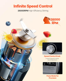Blender For Smoothies, 85 Oz 1400W, Professional Blender With Powerful Motor, Multi-Functional Food Processing Blender With Noise Cover For Smoothie/Milkshake/Juice, Fits For Kitchen