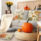 4Pcs Thanksgiving Fall Throw Pillows Cushion Case 18x18in Set Of 4 - CJDS - FC