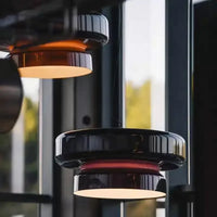 LED Fashion Glass Pendant Lights Modern Annular Chandelier Designer Hanging Lamp Home Room Decoration for Living Bedroom Fixture