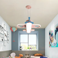 2025 Modern Pink Blue Chandelier Led Deco Designer Aircraft Lamp Baby Girl Boys Home Decor Kids Room Chandelier Lighting