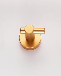 Round Base Wall Hanging Hook With Screws- Brushed Gold Hook, 4 Pack, For Entry Shoe Cabinet, Wardrobe Bathroom Bedroom Furniture Hardware