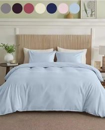 Serta Simply Clean Solid Duvet Cover Twin