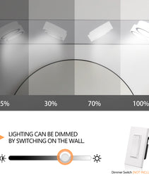 29  Modern 4-Light LED Vanity Light, Sleek Chrome Bathroom Wall Light Fixture For Mirror, Shower, And Bathroom Decor