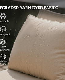 4 Patio Chair Cushions With Seat & Backrest, Fade Resistant Seat Replacement Cushion Set, Beige
