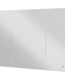 Bathroom Mirror Cabinet with Light, Bathroom Storage Cupboard with USB Charge, Adjustable Shelf, 35.5"W x 25.5"H, White