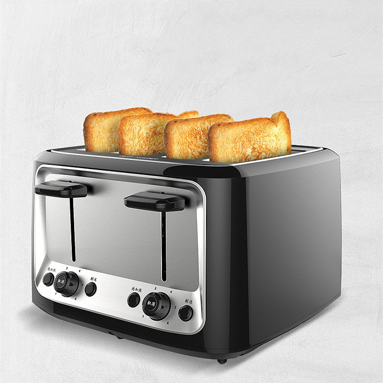 1500W High-Power 4-Slice Toaster – Family-Sized Efficiency with 6 Browning Levels