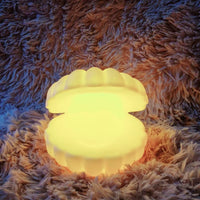 Pearl Shell Night Light Room Decor LED Bedside Lamp Cute Baby Bedroom Sleep Lights for Home Decoration Desk Lamp Christmas Gifts