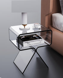 Minimalist Transparent Acrylic Side Table Sofa And Tea Table