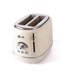 Professional 2-Slice Toaster – Metal Housing with 6 Browning Levels & Self-Centering Design