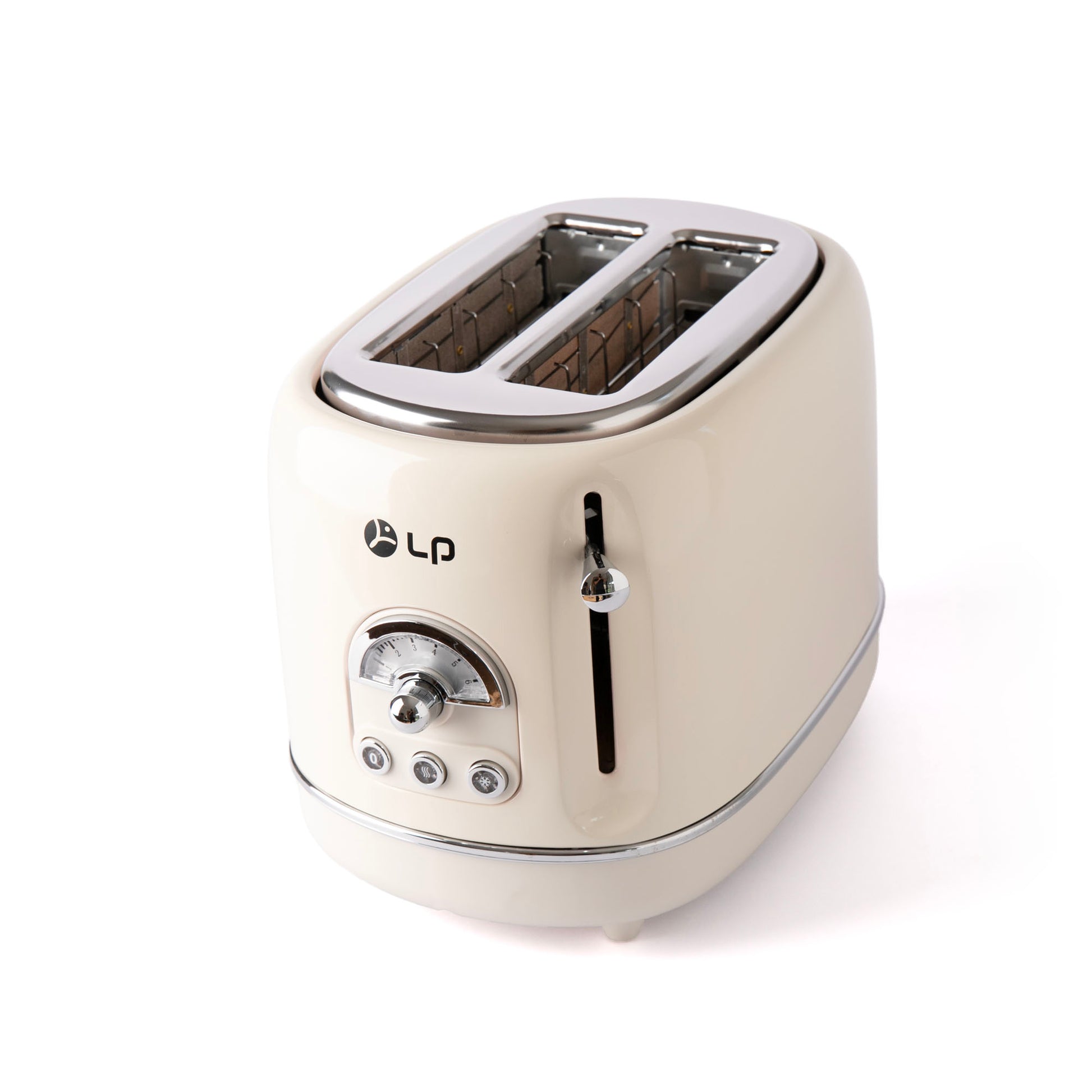 Professional 2-Slice Toaster – Metal Housing with 6 Browning Levels & Self-Centering Design