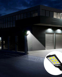 LED Solar Motion Sensor Light Bright Garden Outdoor Street Wall Lamp Solar Wall Lamp Lights Outdoor Road Lamp For Garden, Yard, Garage, Path