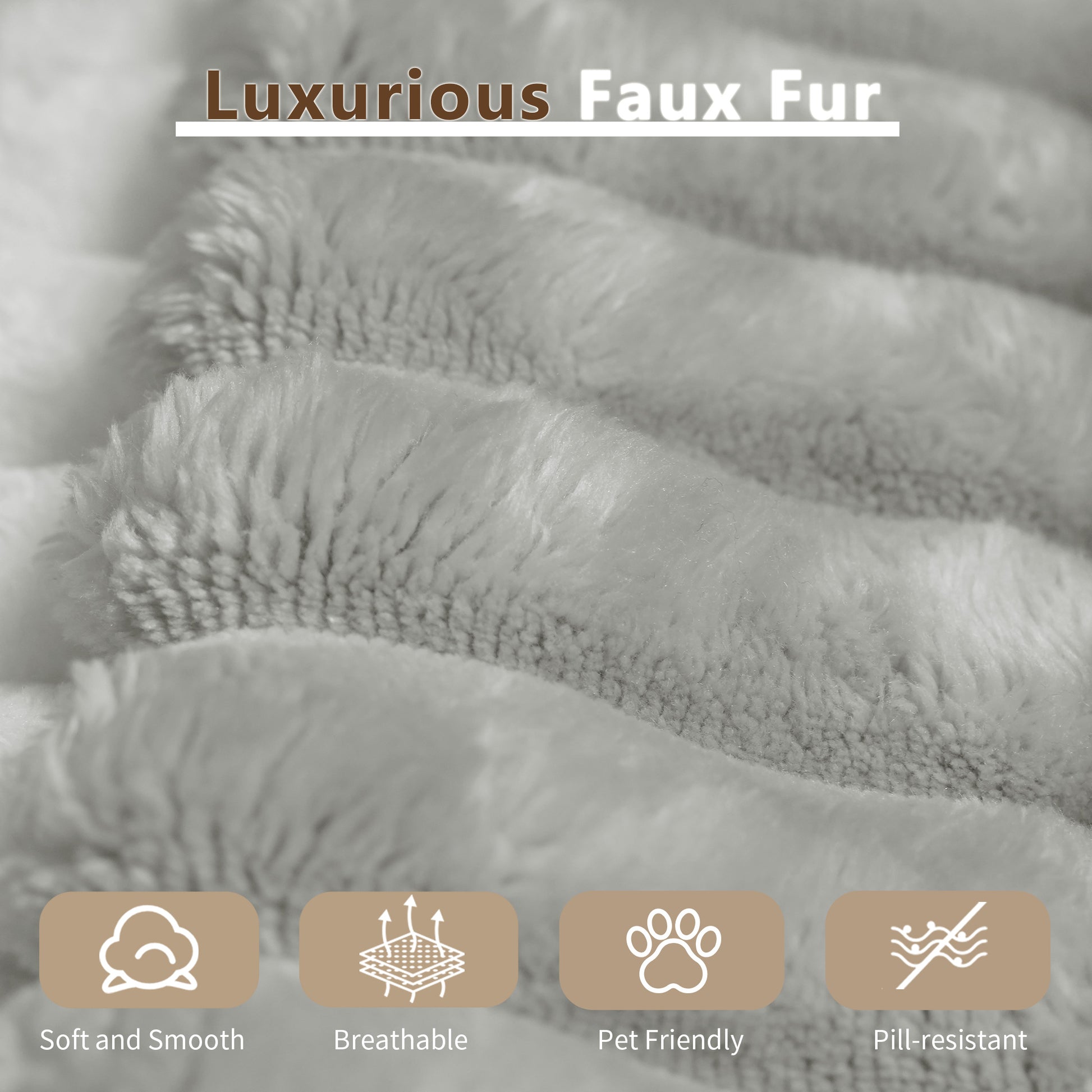 Chaise Lounge Chair Indoor, Oversized Upholstered Sofa Bed, Sleeper Couch Reading Chairs Fluffy Plush Faux Fur Cloud Sofas Couches For Living Room,Grey