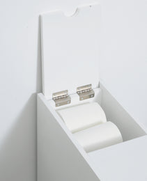 Bathroom Floor Organizer, Freestanding Space-saving Narrow Storage Cabinet, Bathtub Toilet Paper Holder With Drawers, White.
